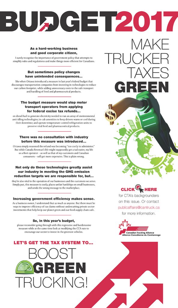 Tell Ottawa Green Trucking Doesn t Include Scrapping Excise Tax Rebate 